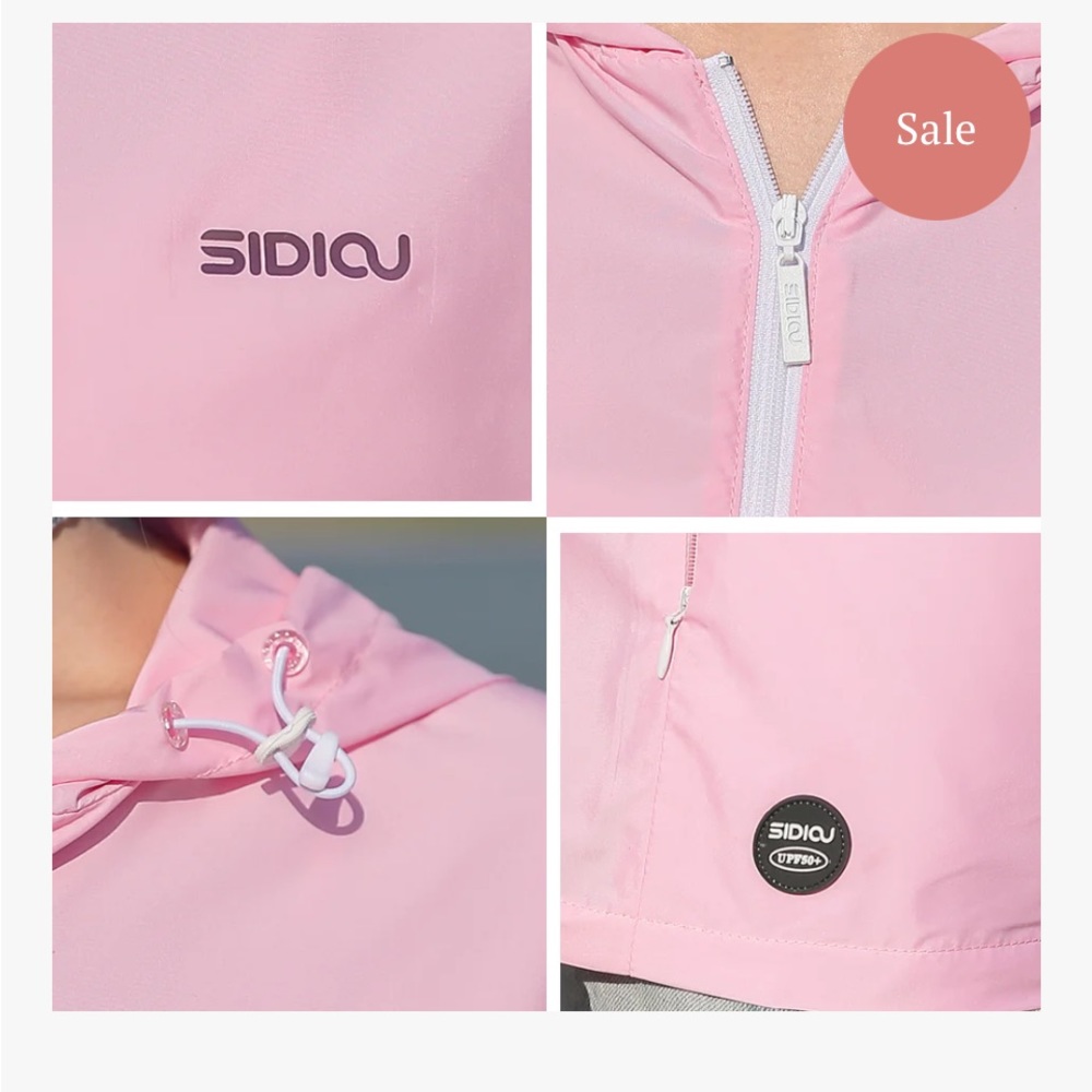 New Sidiou Group Anniou New Summer Outdoor Windbreaker Hooded UPF50+ Sun Jacket - Picture 3 of 12